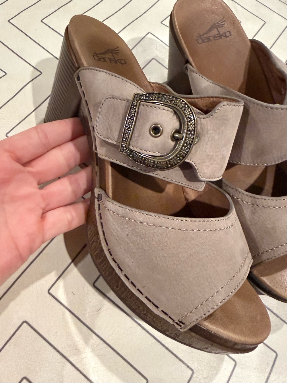 Dansko Brown Platform Sandals - Picture 4 of 14